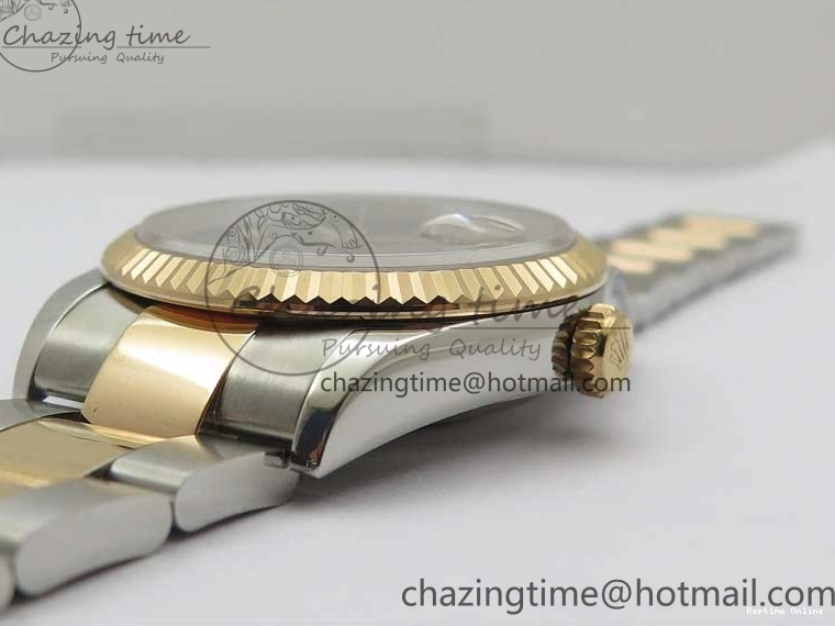 0110 Bold DateJust 36 SS RG 126231 BP Maker 1:1 Best Edition Gray Roman Dial on Oyster Bracelet 2513